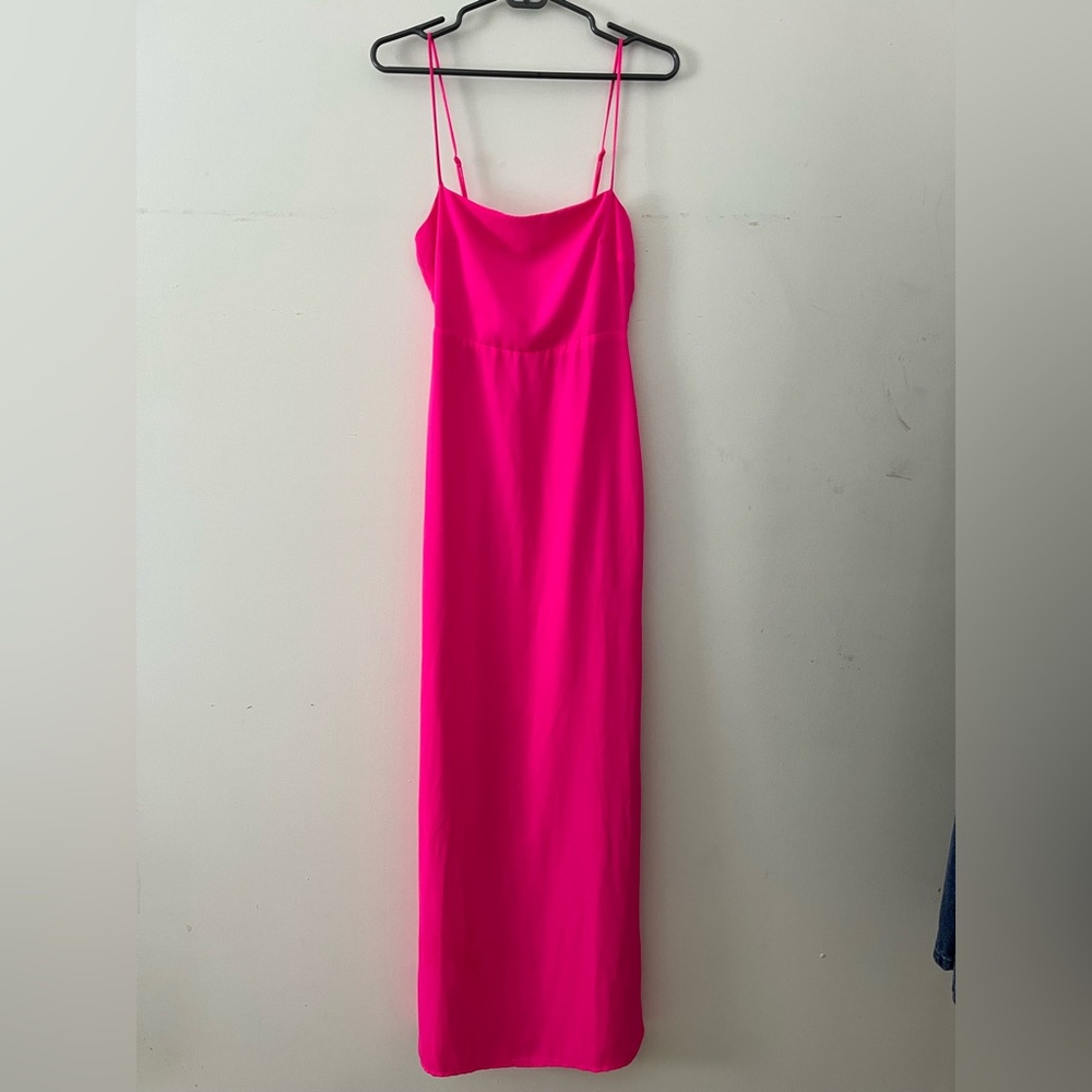superdown Hot Pink Spaghetti-Strap Maxi Dress - Picture 5 of 6